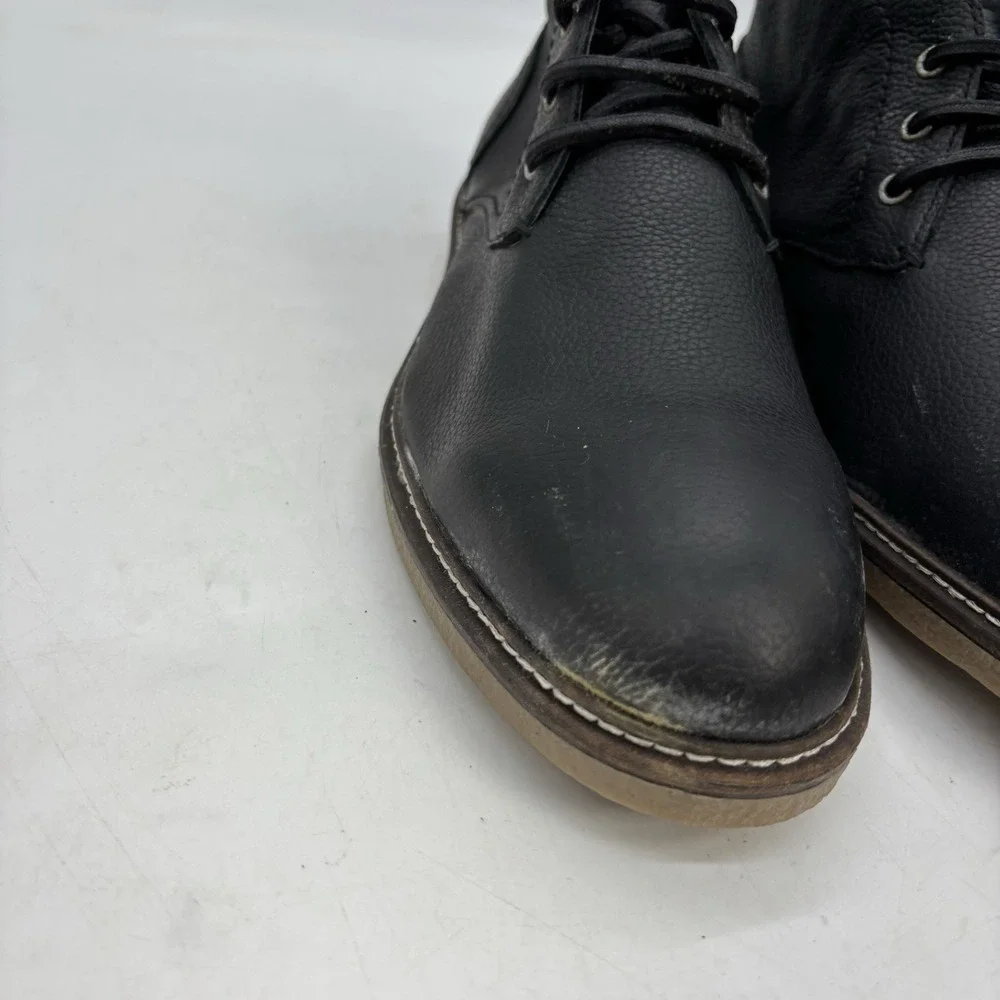 Gordon Rush Hayes Shoes Mens 8.5 Black Suede Lace Up Boots Casual Dress $199